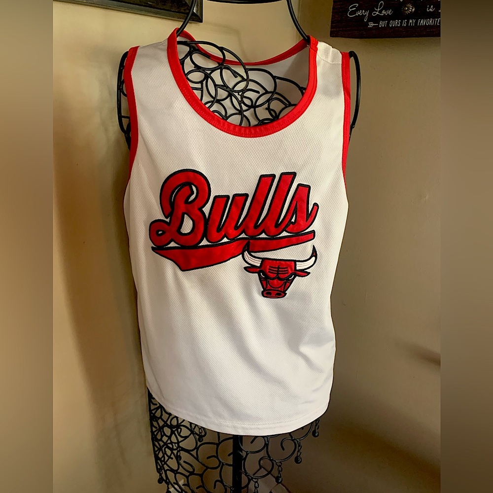 Chicago Bulls White Mesh Jersey Tank top size small